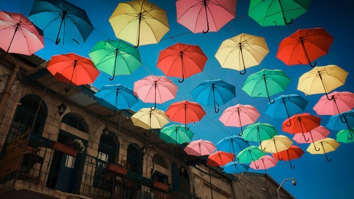 Floating Colorful Umbrella Street | Beautiful Place To Hang out in Nepal