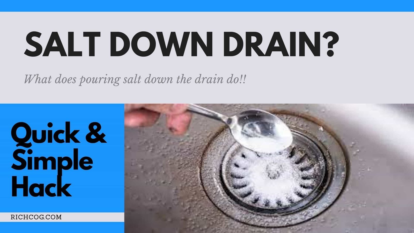 The Benefit Of Pouring Salt Down The Drain [Must-Know Kitchen Tricks]